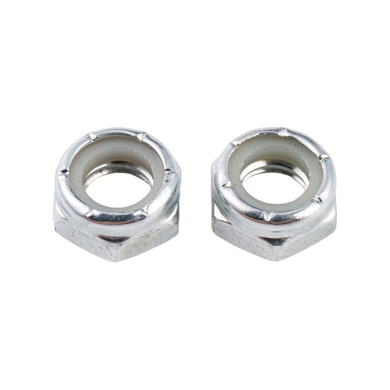 Carbonstahl Nylon Anti-Lockerung und Anti-Rutsch selbstsichernde Verriegelungssechskantmutter