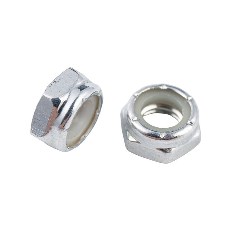 Carbonstahl Nylon Anti-Lockerung und Anti-Rutsch selbstsichernde Verriegelungssechskantmutter