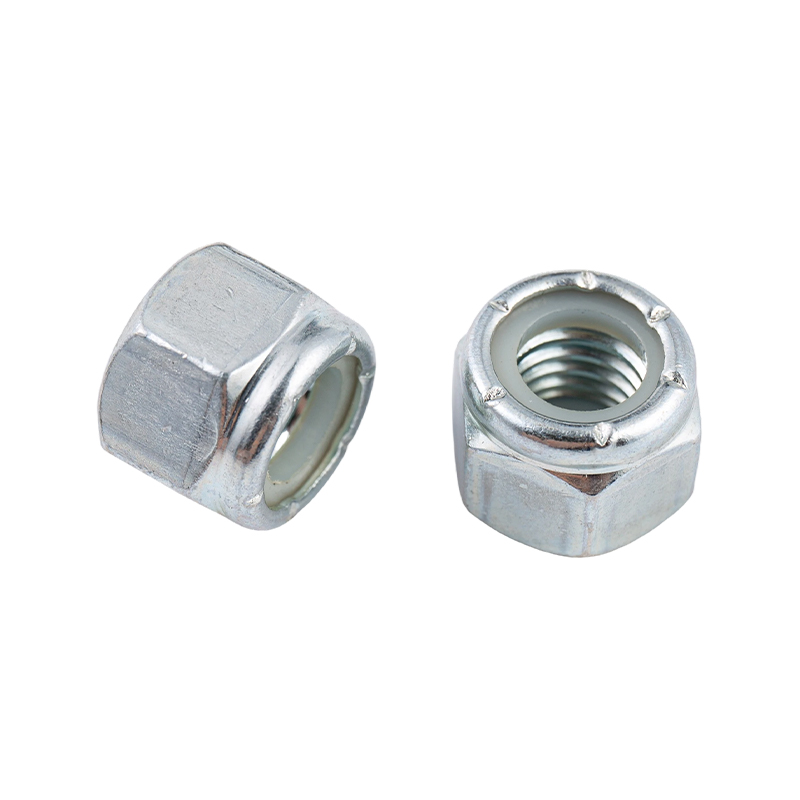 Carbonstahl Nylon Anti-Lockerung und Anti-Rutsch selbstsichernde Verriegelungssechskantmutter