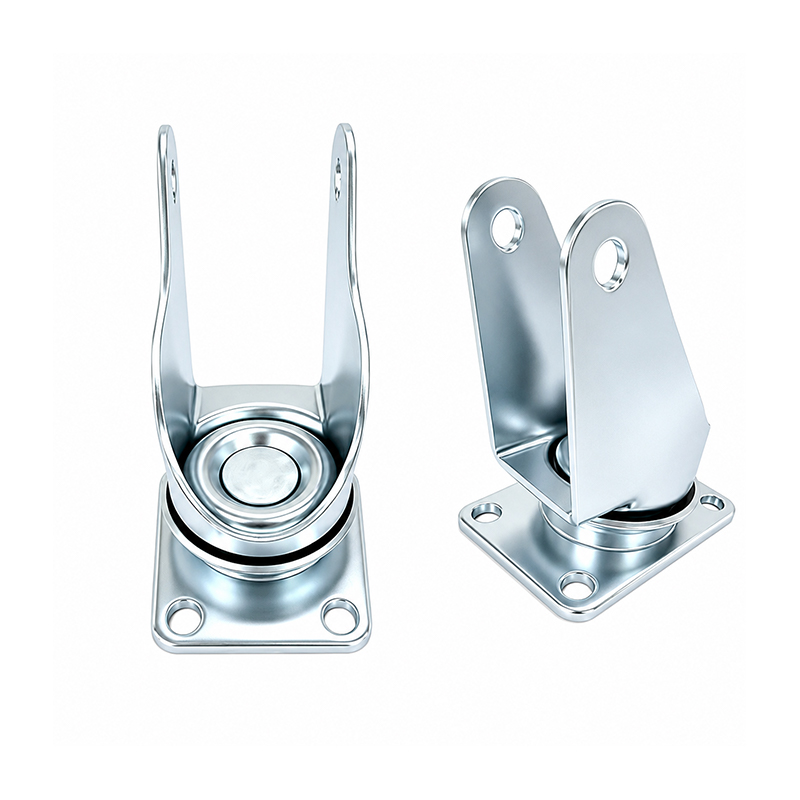 Lenkrollenhalterung aus verzinktem Kohlenstoffstahl für 3/4/5-Zoll-Räder
